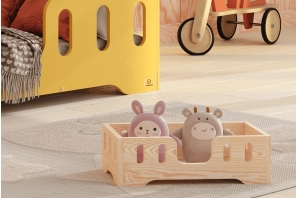 Łóżeczko dla lalek MINI TILA 2 Montessori Drewniane