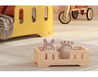 Łóżeczko dla lalek MINI TILA 2 Montessori Drewniane