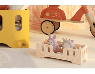 Łóżeczko dla lalek MINI TILA 2 Montessori Drewniane
