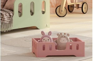 Łóżeczko dla lalek MINI TILA 2 Montessori Drewniane