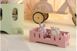 Łóżeczko dla lalek MINI TILA 2 Montessori Drewniane