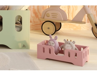 Łóżeczko dla lalek MINI TILA 2 Montessori Drewniane
