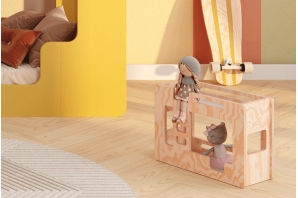 Łóżeczko dla lalek MINI MIMI B Montessori Drewniane
