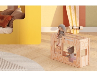 Łóżeczko dla lalek MINI MIMI B Montessori Drewniane