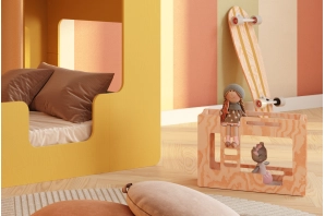 Łóżeczko dla lalek MINI MIMI B Montessori Drewniane