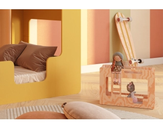 Łóżeczko dla lalek MINI MIMI B Montessori Drewniane