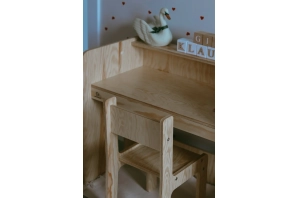 Zestaw biurko i krzesełko dla dziecka MIMI BRK Montessori Drewniane
