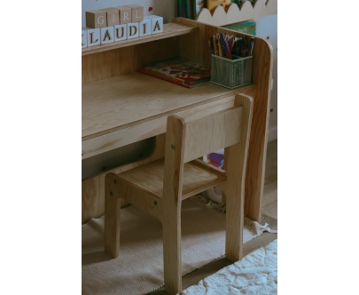 Zestaw biurko i krzesełko dla dziecka MIMI BRK Montessori Drewniane