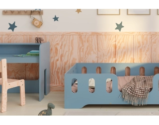 Zestaw biurko i krzesełko dla dziecka MIMI BRK Montessori Drewniane