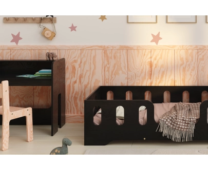 Zestaw biurko i krzesełko dla dziecka MIMI BRK Montessori Drewniane