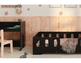 Zestaw biurko i krzesełko dla dziecka MIMI BRK Montessori Drewniane