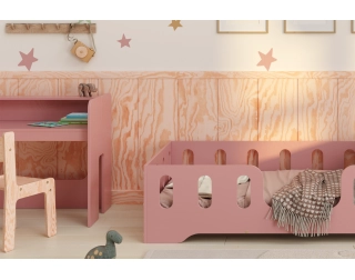 Zestaw biurko i krzesełko dla dziecka MIMI BRK Montessori Drewniane