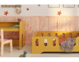 Zestaw biurko i krzesełko dla dziecka MIMI BRK Montessori Drewniane