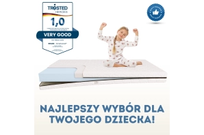 Materac piankowy dla dziecka 12 cm Średnia twardość (H2)
