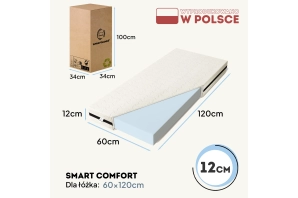 Materac piankowy dla dziecka 12 cm Średnia twardość (H2)