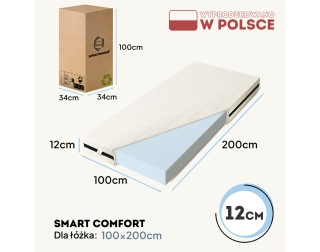 Materac piankowy dla dziecka 12 cm Średnia twardość (H2)