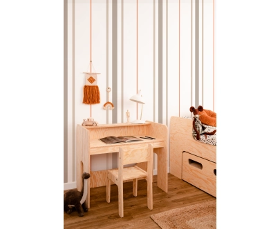 Zestaw biurko i krzesełko dla dziecka MIMI BRK Montessori Drewniane