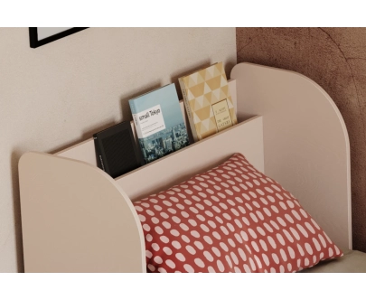 Łóżko dla dzieci i młodzieży z szufladą i stelażem FLOU D Klasyczne Drewniane