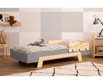 Barierka do łóżka dla dzieci PUZZLE Montessori Drewniana