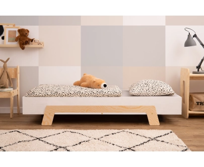 Barierka do łóżka dla dzieci PUZZLE Montessori Drewniana