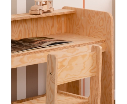 Zestaw biurko i krzesełko dla dziecka SET MIMI DESK Montessori Drewniane