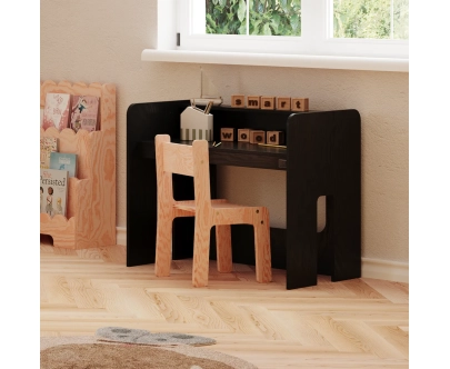 Zestaw biurko i krzesełko dla dziecka MIMI BRK Montessori Drewniane