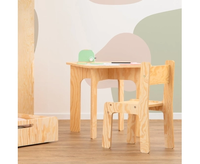 Krzesełko dla dzieci Montessori Drewniane