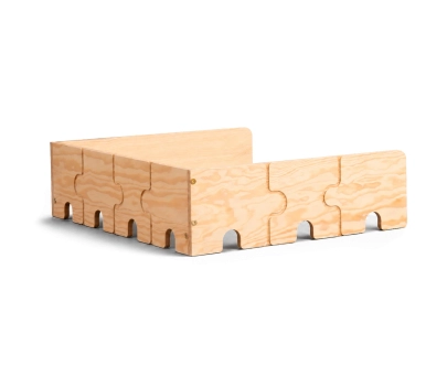 Barierka do łóżka dla dzieci PUZZLE Montessori Drewniana