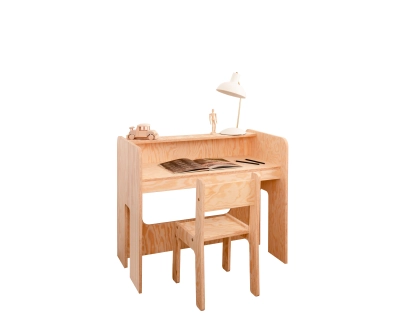 Zestaw biurko i krzesełko dla dziecka MIMI BRK Montessori Drewniane