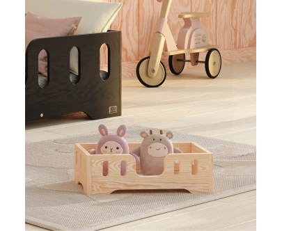 Łóżeczko dla lalek MINI TILA 2 Montessori Drewniane