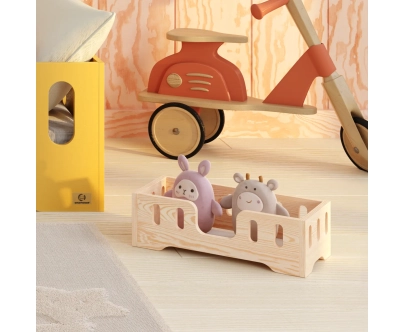 Łóżeczko dla lalek MINI TILA 2 Montessori Drewniane