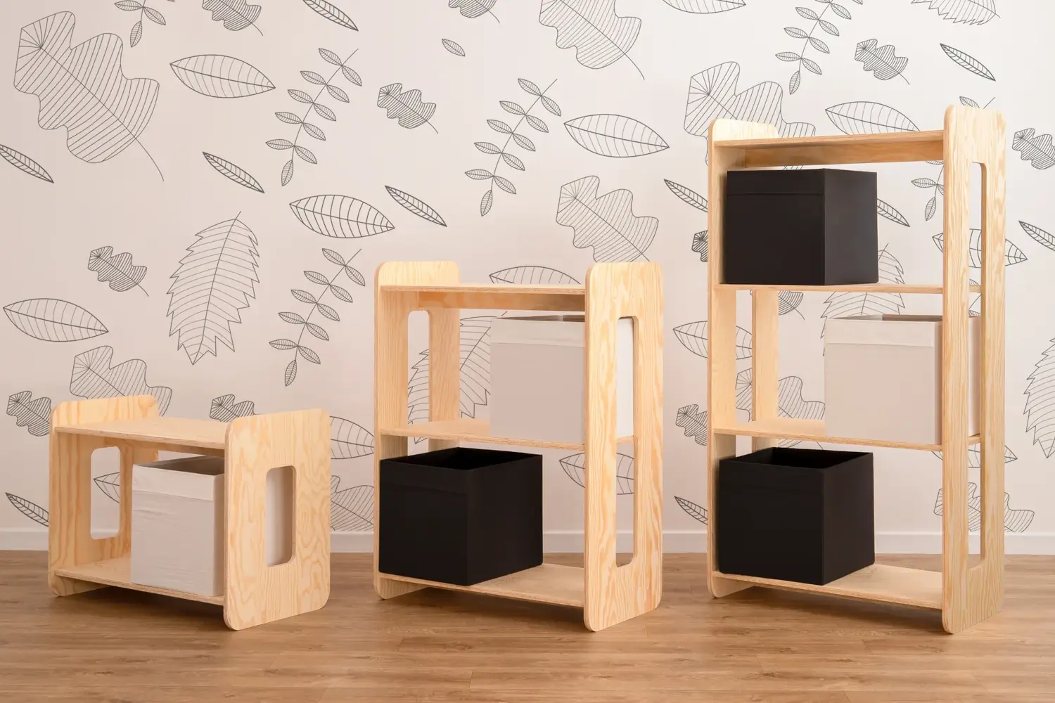 Regał dla dzieci DRONE Montessori Drewniany